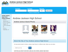 Tablet Screenshot of andrewjacksonhighschool.org